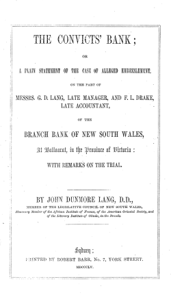 j BRANCH BANK OF NEW SOUTH WALES
