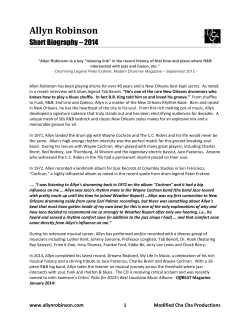 press kit - Allyn Robinson
