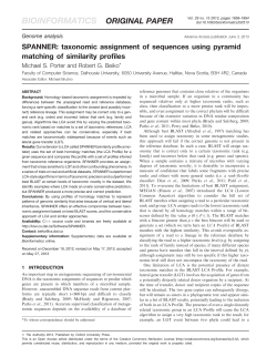 SPANNER: taxonomic assignment of sequences using pyramid
