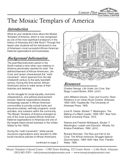 Lesson Plan - Mosaic Templars of America
