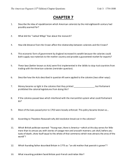 Pageant Chapter Quizzes