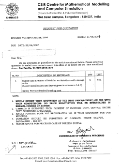 Supply and errection of modular workstations