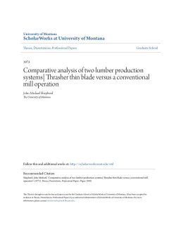 Comparative analysis of two lumber production systems| Thrasher