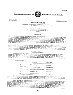 Comparison of the otolith length/width ratio of herring in ICNAF