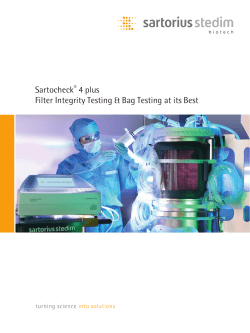 Sartocheck&reg; 4 plus
