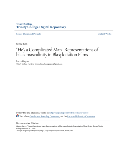 "He`s a Complicated Man": Representations of black masculinity in