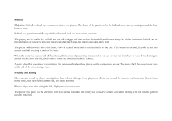 The Rules of Softball - Superceded eRiding website