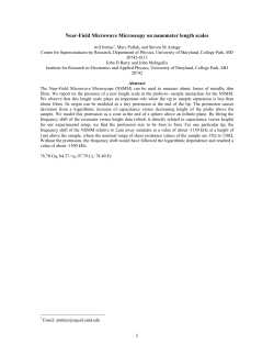Near-Field Microwave Microscopy on nanometer length scales