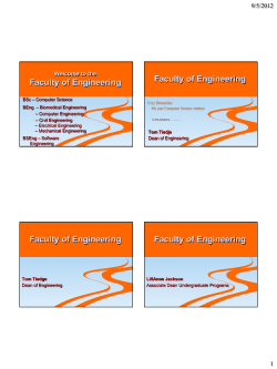 Faculty of Engineering Faculty of Engineering Faculty of