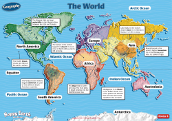 North America Equator Asia Indian Ocean Europe Antarctica Atlantic
