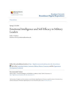 Emotional Intelligence and Self