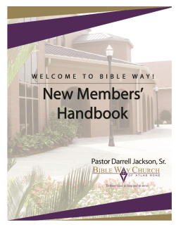 from Pastor Darrell and Mrs. Willie Mae Jackson