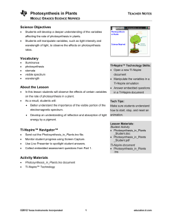 Summary of lesson - TI Education