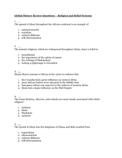 Global History Review Questions