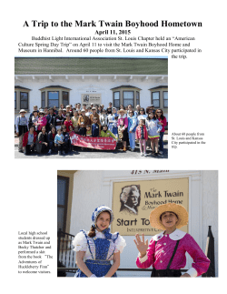 A Trip to the Mark Twain Boyhood Hometown April 11, 2015