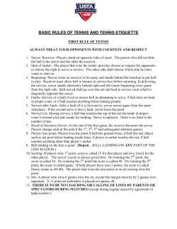 basic rules of tennis and tennis etiquette