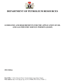 the department of petroleum resources