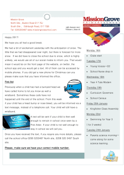 13th - Mission Grove Primary School