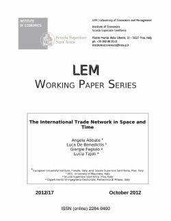 The International Trade Network in Space and Time