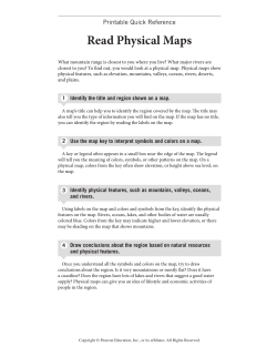 Read Physical Maps - Pearson-Global