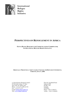 Perspectives on Refoulement in Africa