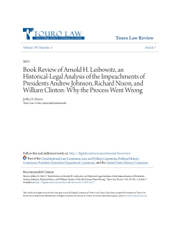 Book Review of Arnold H. Leibowitz, an Historical