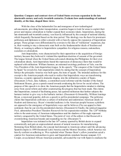 Compare and contrast views of United States overseas expansion in