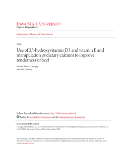 Use of 25-hydroxyvitamin D3 and vitamin E and manipulation of
