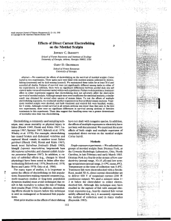 Barrett, J.C., and G.D. Grossman. 1988. Effects of direct current