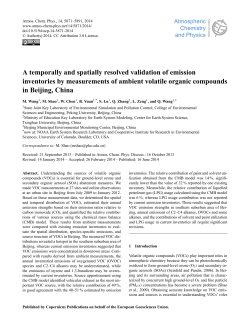 A temporally and spatially resolved validation of emission