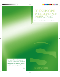 Self Support - Where Money and Spirituality Mix - Tri