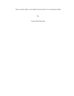 Slavery and the Night