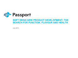 soft drink new product development: the search