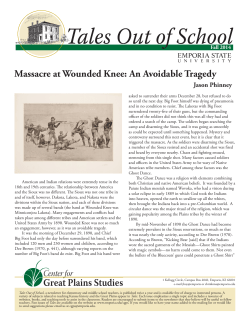 Massacre at Wounded Knee: An Avoidable Tragedy