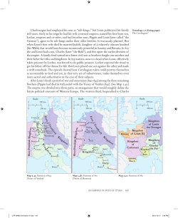 Map 3.4 Partitions of 843 (Treaty of Verdun), 870
