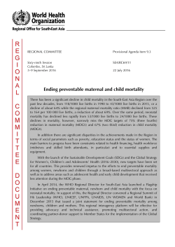 SEA/RC69/11 - WHO South