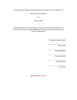 Towards Elucidating the Operationalization and