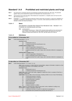 1.4.4 Prohibited botanicals v169 as at 12 Nov 2017