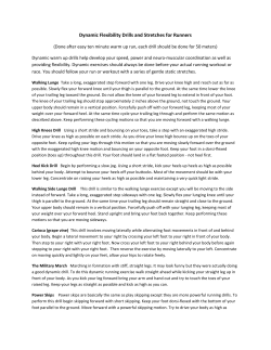 Dynamic Flexibility Drills and Stretches for Runners