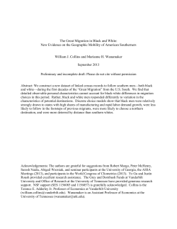 The Great Migration in Black and White: Understanding