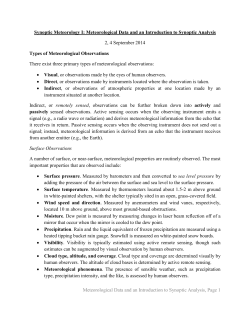 Synoptic Meteorology I - Mesoscale Research Group