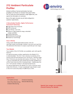 212 Ambient Particulate Profiler Product Datasheet