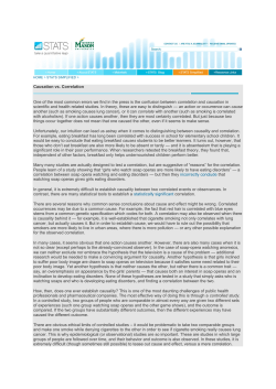 Causation and Correlation - The University of Auckland