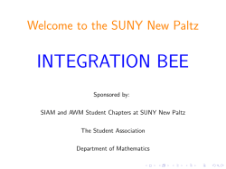 Spring 2013 integration beE Problems