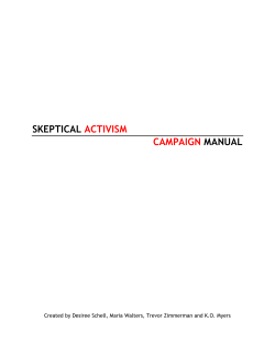 skeptical activism campaign manual