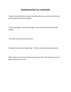 Revolutionary War Test