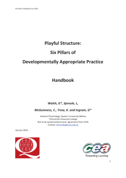Playful Structure: Six Pillars of Developmentally Appropriate Practice