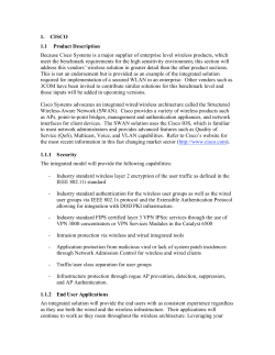 Cisco Wireless Addendum - Center for Internet Security