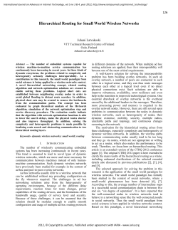 Hierarchical Routing for Small World Wireless Networks