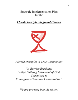 FDRC Strategic Implementation Plan